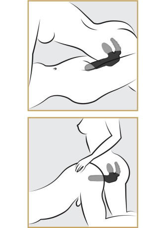 Strapless Strap-On with Anal Stimulator